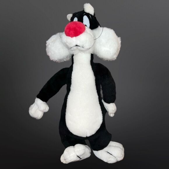 Vintage 1996 Warner Bros Looney Tunes SYLVESTER The Cat Stuffed Animal Plush 10" - Picture 1 of 7